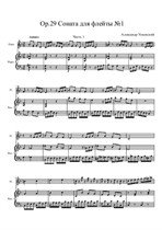 Sonata for flute No.1
